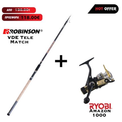 Combo Match Robinson VDE Tele Match 420 + Ryobi Amazon 1000